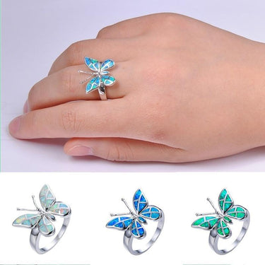 Fire Opal Butterfly Ring-Your Soul Place